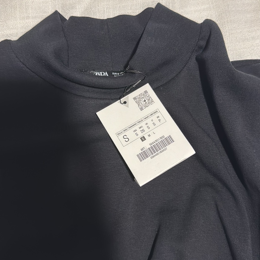Zara fitted dress with ruching NWT - Picture 4 of 5